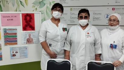 1 декабря 2025 года в КГП на ПХВ «Поликлинике г. Сатпаев» в рамках Всемирного Дня борьбы со СПИДом прошёл «День открытых дверей» под девизом: